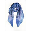 cashmere and modal digital printed square scarf